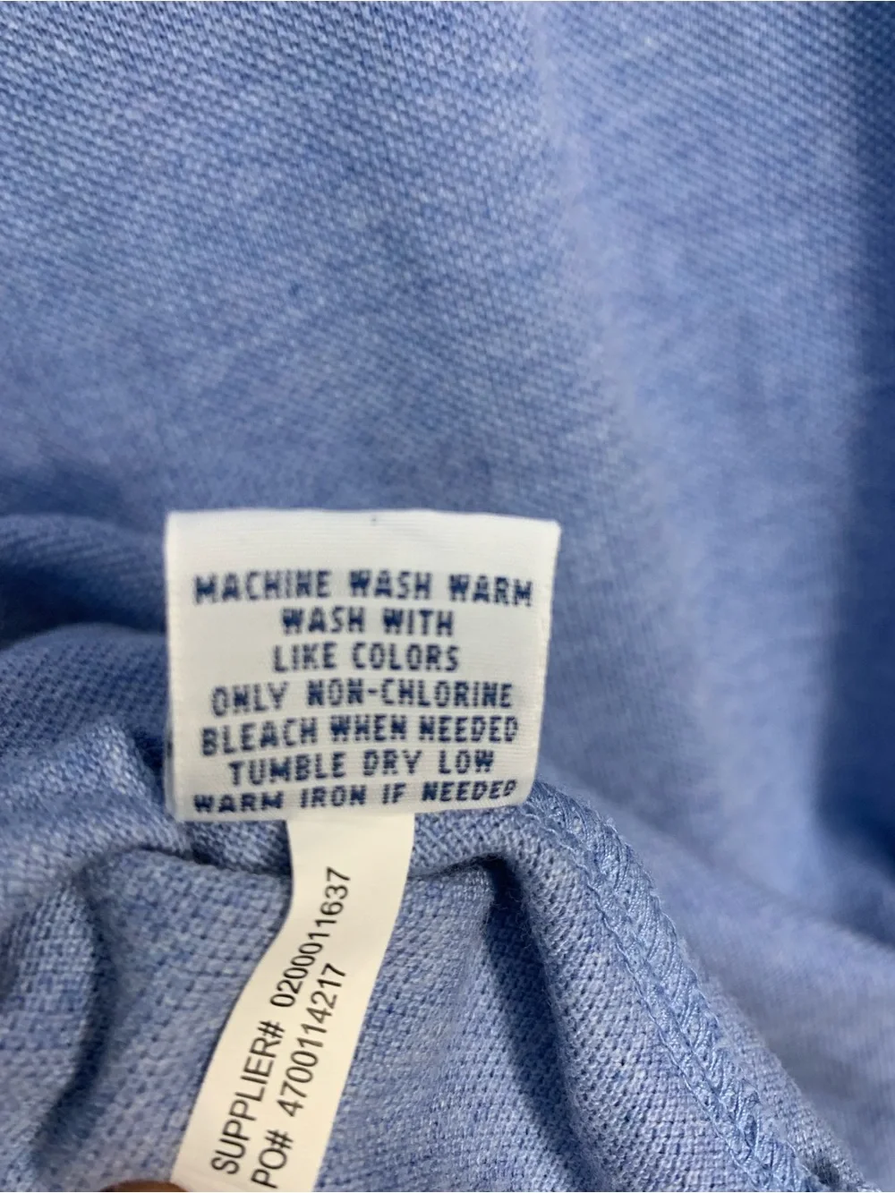 Ralph Lauren Light Blue Polo with Pique Yellow Pony